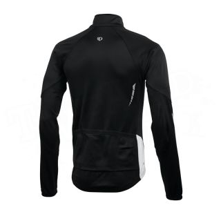 New Pearl Izumi Mens Elite Thermal Long Sleeve Jersey   Black / White