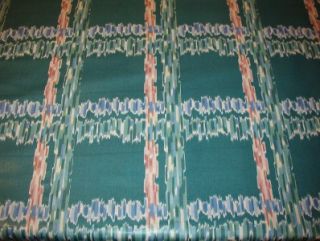 Southwest Plaid Polished Cotton Drapery Fabric New