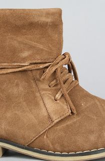 MIA Shoes The Tawannah Boot in Tan Suede