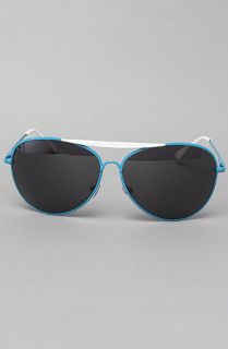 Quay Eyewear Australia The Retro Aviator Sunglasses in Blue