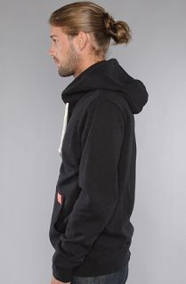 Obey The Trademark Zip Up Hoody in Black