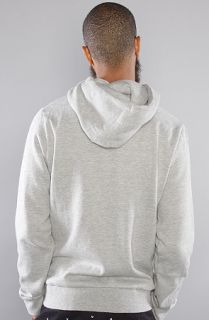 Obey The Trademark Zip Up Hoody in Heather Grey