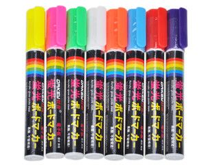 Colors Fluorescent Liquid Chalk Marker Pen Board Sign