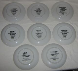 Eight 8 David Maass on The Wing Collection Plate Set Mint Condition