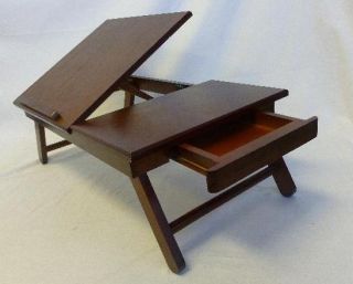 Winsome Wood Alden Lap Desk Flip Top with Drawer Foldable Legs