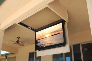 FLP 110 Ceiling Flip Down TV Lift Fits Most 17 to 32