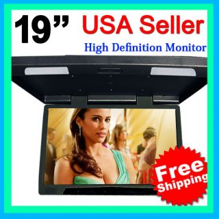  Sale Car 19 TFT LCD Screen Flip Down Roof Mount Video Monitor