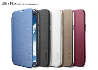 SPIGEN SGP Samsung Galaxy Note 2 Case Ultra Flip Metallic Series