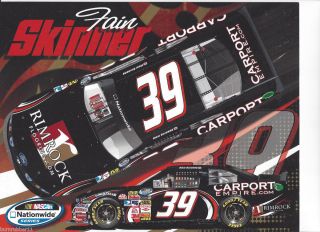 2011 Fain Skinner Rim Rock Carport Empire 39 NASCAR Postcard