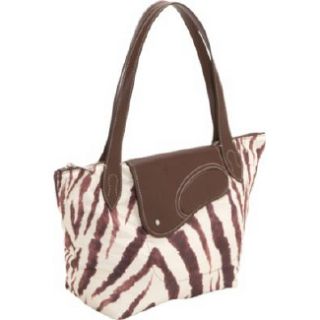 Handbags LAUREN RALPH LAUREN Wooten E/W Tote Zebra / Chestnut Shoes