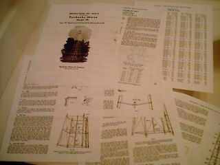 Fairbank Morse Model 38 Windmill Tower Parts List , AKA M. Ward Wind