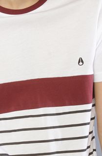 Nixon The Retro Tee in Bordeaux Concrete