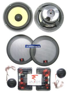 165KP Focal 6 5 Polykevlar K2 Power Component Speakers