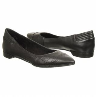 Womens Rockport Ashika Quilted Ballet Black Leather 
