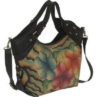 Handbags Anuschka Medium Shopper   Flying Jewels Wild Hibiscus Antiqu