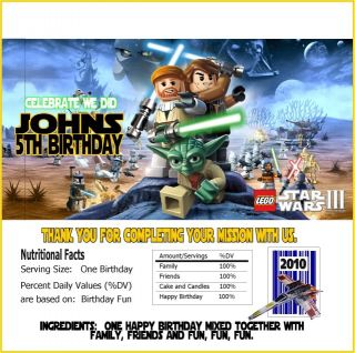 Lego Star Wars Clone Wars Birthday Party Invitations
