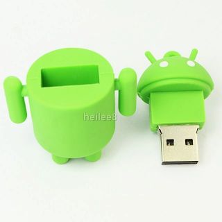 8GB 3D Android Robot USB 2 0 Flash Memory Stick Drive