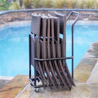 pc outdoor folding patiotable chair set weatherproof wicker pe
