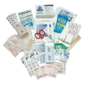 contains the first aid kit supplies needed to replenish existing kits