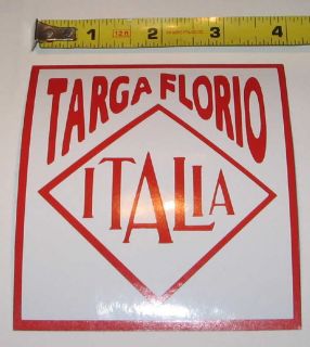 Italian Targa Florio Italia Car Race Sticker Decal New