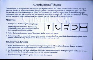  Up Alpha Builders Stamps Set Alphabet RARE 4in1 You Make Letters