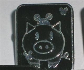  Fish Pets w Mouse Ears Hat Hidden Mickey Black Disney Pin Set
