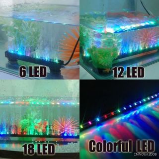 Nice Deco Aqaurium Fish Tank Beaming Up Air Luminous Underwater LED