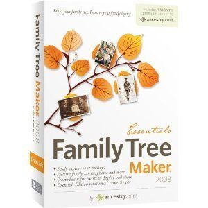 Family Tree Maker 2008 Essentials Includes 1 Month Free Ancestry Com