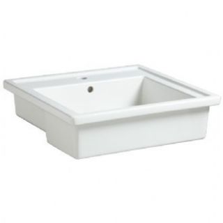  001 White Solutions 24 Farmhouse Fire Clay Bathroom Sink With