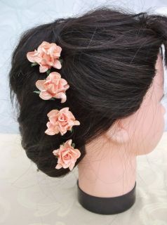 Gardenia Flower Hair Pins Wedding Bridesmaid Prom Races Accessories