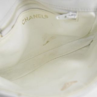 Chanel Vintage Lambskin Fanny Pack Waist Belt Bag White