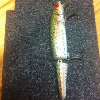 Bomber Long A Natural Rainbow Salmon Trout Vintage Fishing Lure