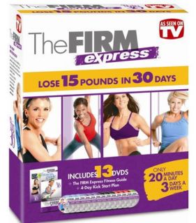 NEW The Firm EXPRESS DVD 13 Disc Set w Fitness Guide AS SEEN ON TV NEW