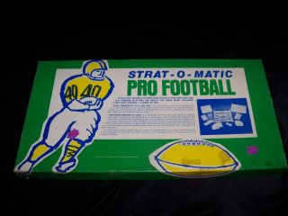  1981 STRAT O MATIC PRO FOOTBALL Board Game Pro NFL Complete Unused