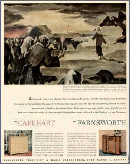 breinin artwork in 1947 capehart farnsworth radio ad