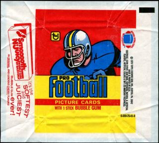 1978 Topps Football 20 Cent Wax Pack Wrapper Set of 3 Different Ad