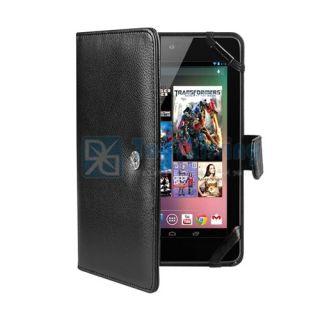  Folio PU Leather Case Cover with Stand for Google Nexus 7 Tablet