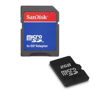 2GB Micro SD Trans Flash Memory Card Blackberry Style