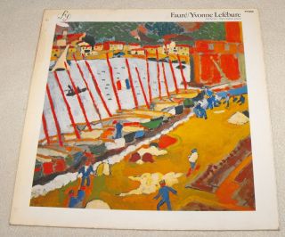YVONNE LEFEBURE RARE FRENCH FY LP FAURE piano