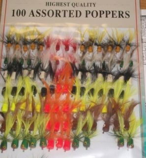   Fishing Poppers Crappie Bluegill Trout fishing flys lures lot tackle