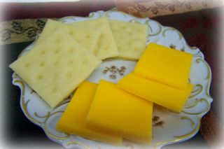   Cheese Slices Saltine Crackers FAUX FAKE REPLICA FOOD STAGING PROP