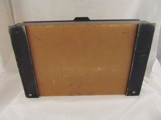 Vintage Wood Silverware Flatware Storage Chest Box 45   With Feet