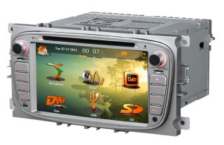 DVD GPS Player Ford Mondeo Focus s Max Caller ID Display DVB T
