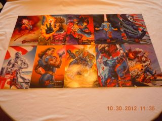 1995 Fleer Ultra X Men ultra prints set of 10 Collectible 6 1 2 X 10