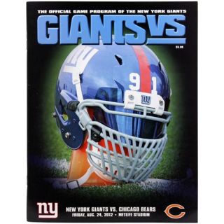 New York Giants vs Chicago Bears 2012 Game Day Program