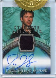 Stargate Atlantis Joe Flanigan Autograph Costume Card Numbered 234 250