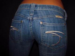  Frankie B. Stretch Low Rise Slim Flare Light Jeans size 4 28 x 33
