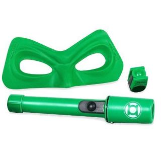 Rubies Green Lantern Accessories Kit Flashlight with Green Bulb Mask