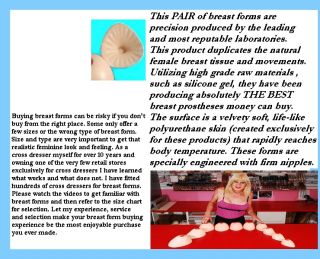 Crossdresser Silicone Breast Forms High Wide Style