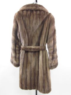 you are bidding on a vintage jachques ferber mink belted coat scarf in
